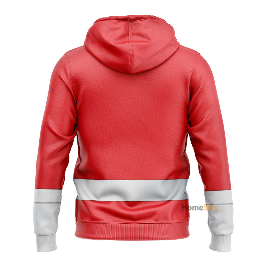Ressha Sentai Toqger ToQ 1gou Red Custom Cosplay Costume Hoodie QT303362Hg