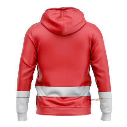 Ressha Sentai Toqger ToQ 1gou Red Custom Cosplay Costume Hoodie QT303362Hg
