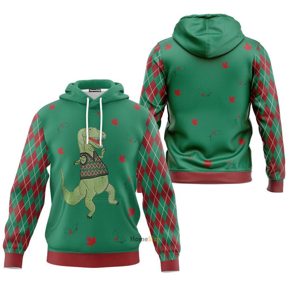  Dinosaur Ugly Sweater Custom Tshirt Hoodie QT207071Hc