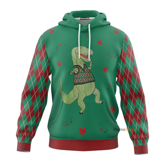  Dinosaur Ugly Sweater Custom Tshirt Hoodie QT207071Hc