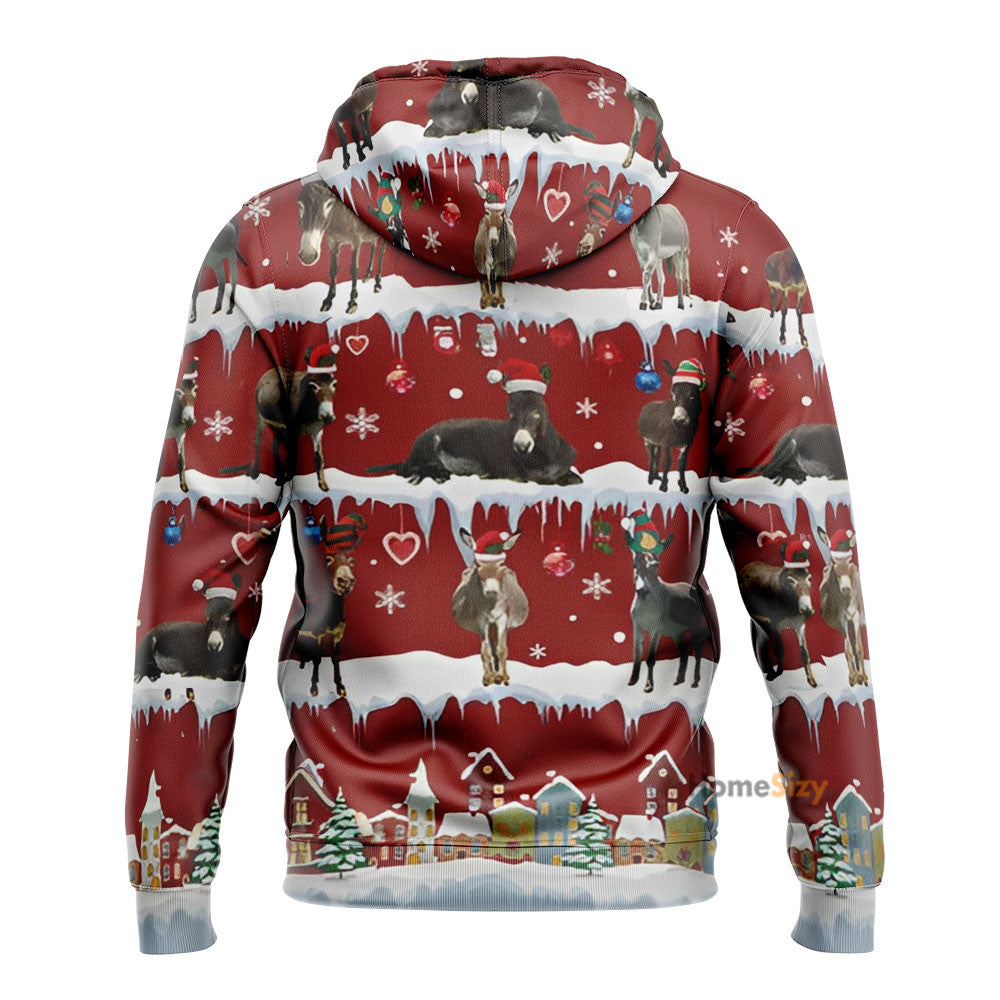 Donkey Christmas - Custom Hoodie QT211207