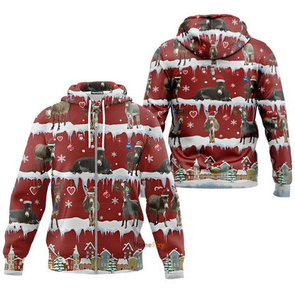 Donkey Christmas - Custom Hoodie QT211207