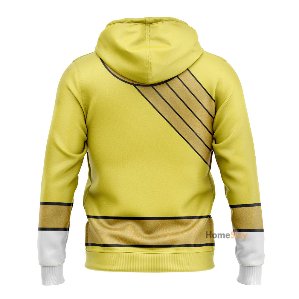 Yellow Wild Force Ranger Custom Cosplay Costume Hoodie QT210310Hg