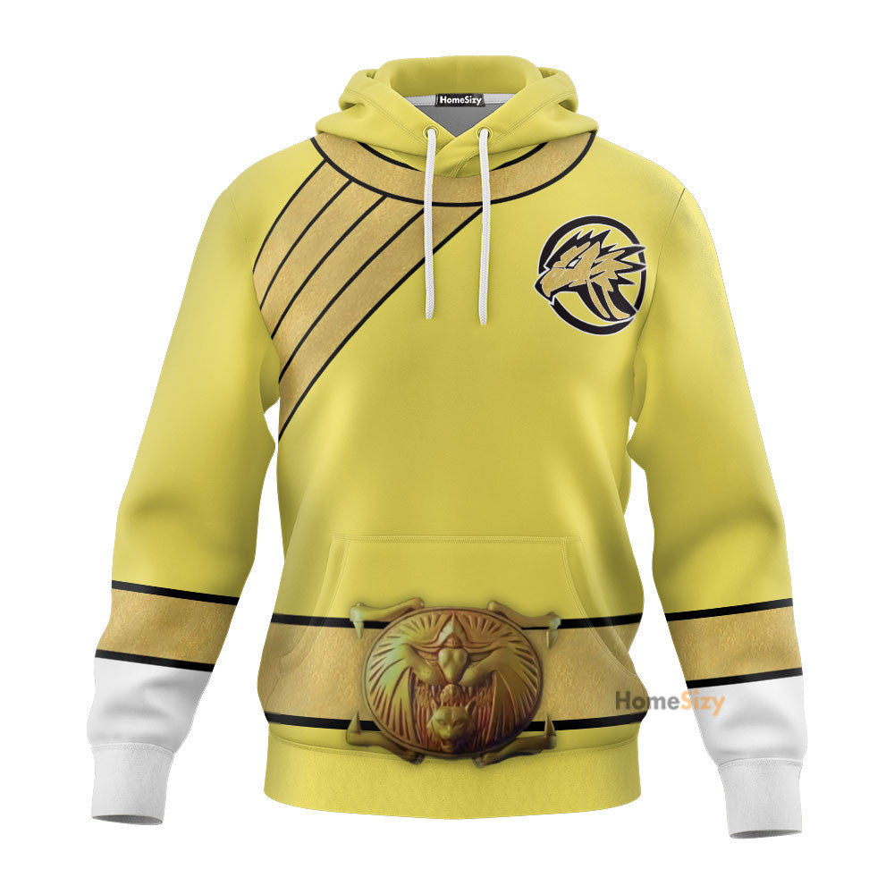 Yellow Wild Force Ranger Custom Cosplay Costume Hoodie QT210310Hg