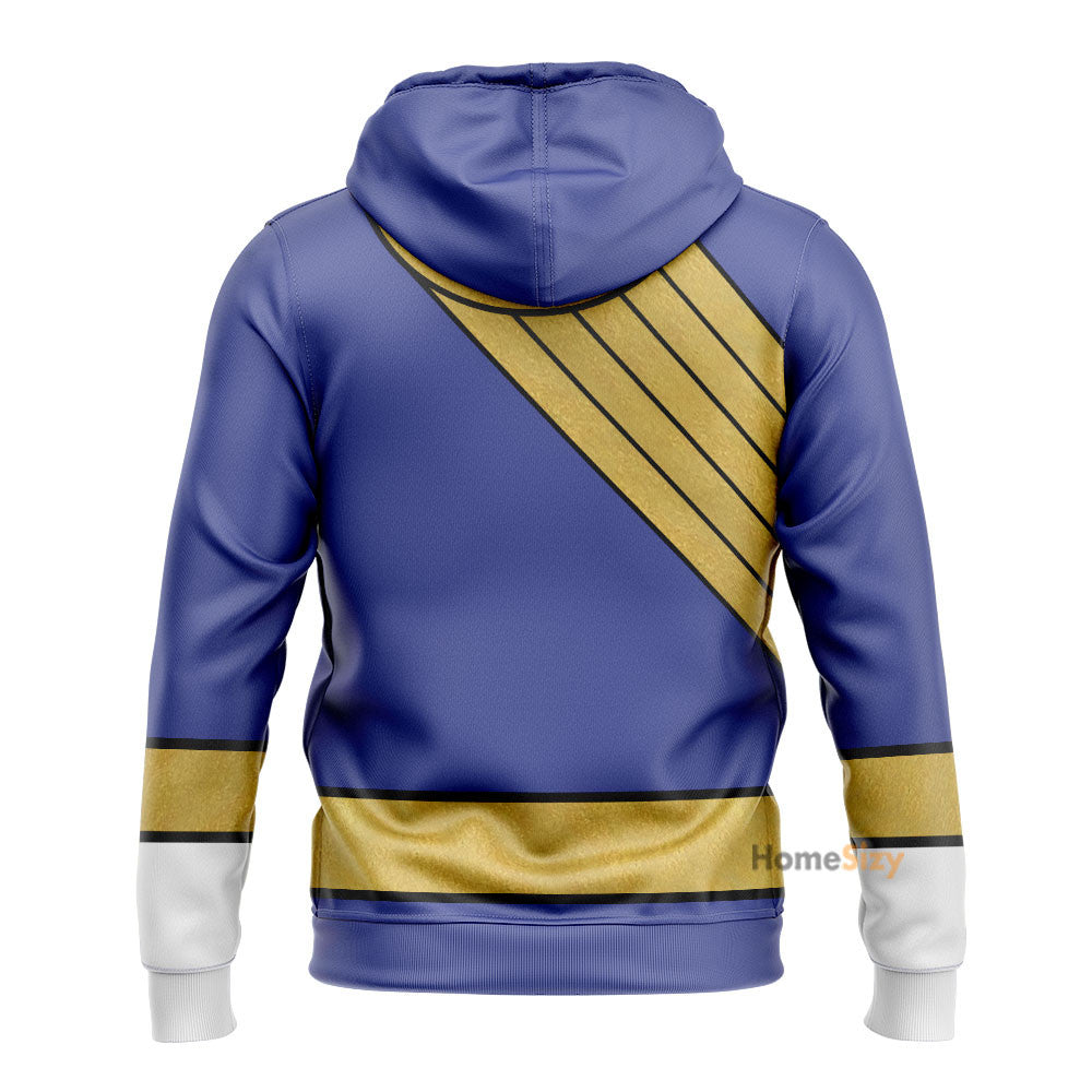 Blue Wild Force Ranger Custom Cosplay Costume Hoodie QT210354Hf