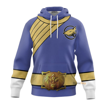 Blue Wild Force Ranger Custom Cosplay Costume Hoodie QT210354Hf