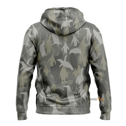  Penguins Camo Custom Tshirt Hoodie QT301139Tf