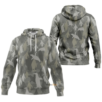  Penguins Camo Custom Tshirt Hoodie QT301139Tf