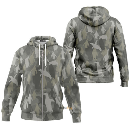  Penguins Camo Custom Tshirt Hoodie QT301139Tf