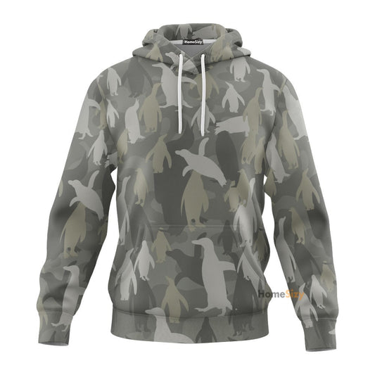  Penguins Camo Custom Tshirt Hoodie QT301139Tf