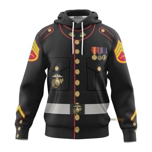 Marine Corps Uniform Custom Cosplay Costume Hoodie QT210459Hg