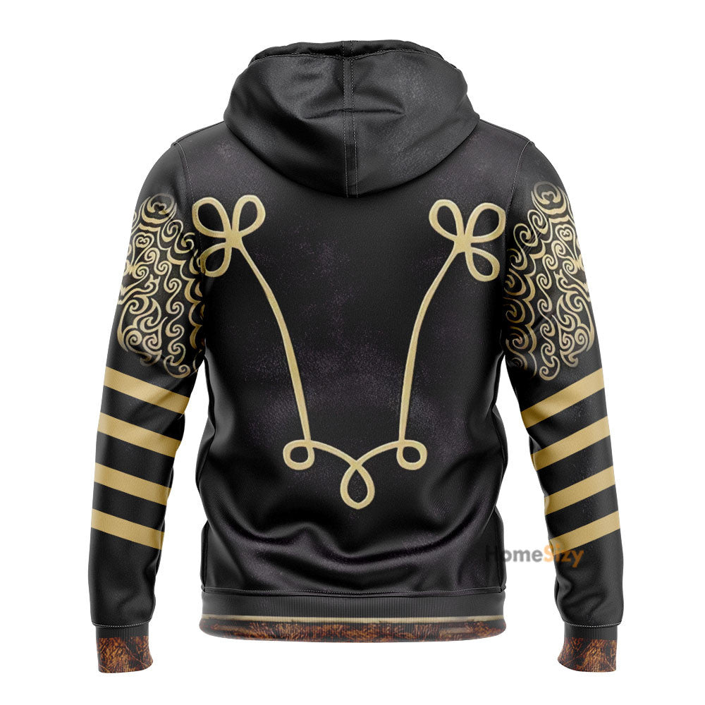 Jimi Hendrix outfit Custom Cosplay Costume Zip Hoodie Sweatshirt QT209107Hf