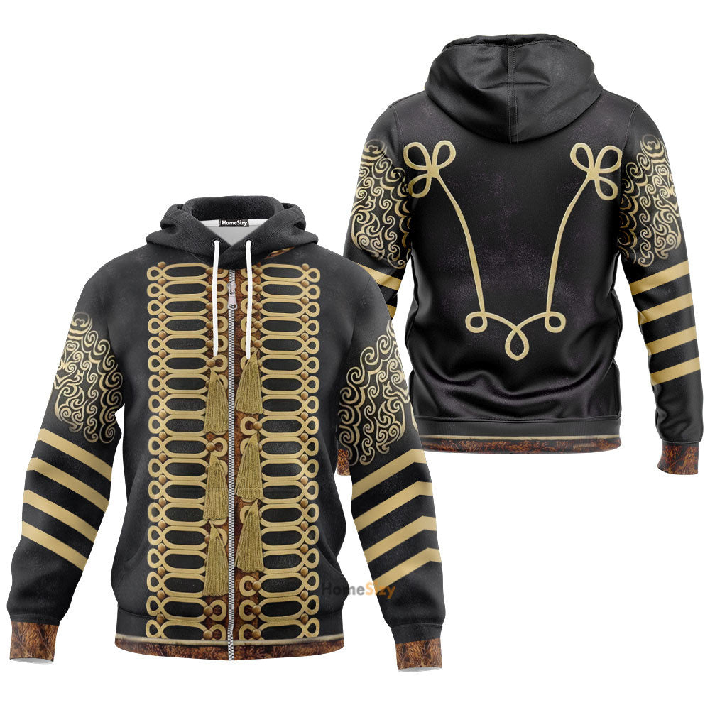 Jimi Hendrix outfit Custom Cosplay Costume Zip Hoodie Sweatshirt QT209107Hf