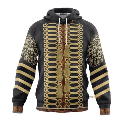 Jimi Hendrix outfit Custom Cosplay Costume Zip Hoodie Sweatshirt QT209107Hf