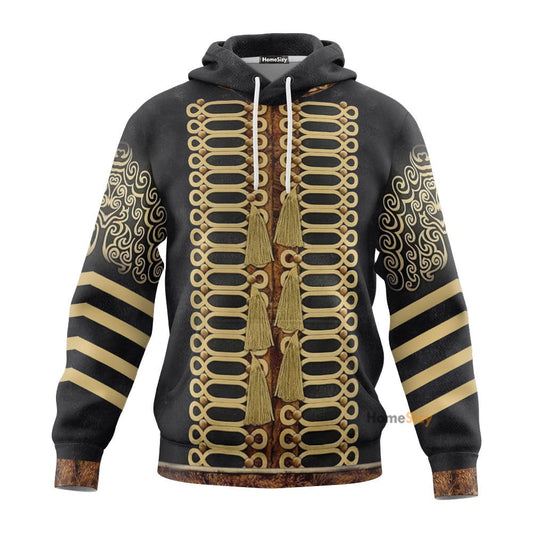 Jimi Hendrix outfit Custom Cosplay Costume Zip Hoodie Sweatshirt QT209107Hf