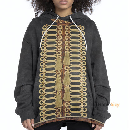 Jimi Hendrix outfit Custom Cosplay Costume Zip Hoodie Sweatshirt QT209107Hf