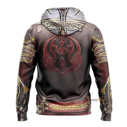 King Theoden Custom Cosplay Costume Zip Hoodie Sweatshirt QT301082Hf