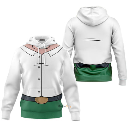Family Guy Peter Custom Cosplay Costume Zip Hoodie Sweatshirt QT209212Tf