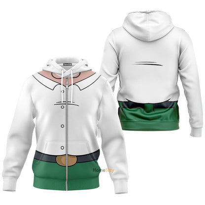 Family Guy Peter Custom Cosplay Costume Zip Hoodie Sweatshirt QT209212Tf