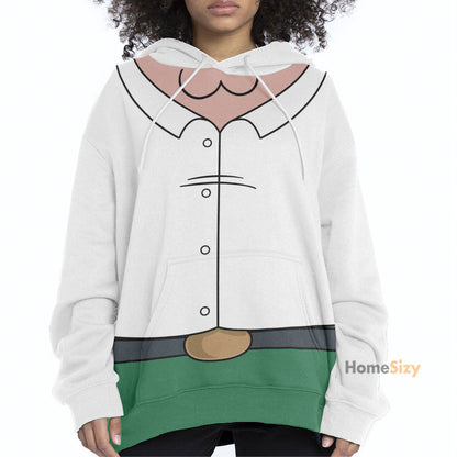 Family Guy Peter Custom Cosplay Costume Zip Hoodie Sweatshirt QT209212Tf