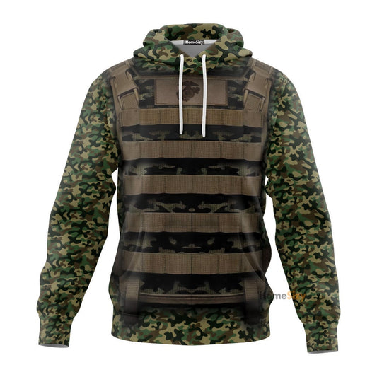 Military uniform Custom Cosplay Costume Zip Hoodie Sweatshirt QT210460Hf