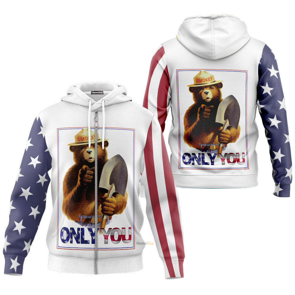 Smokey Bear Custom Hoodie QT307136