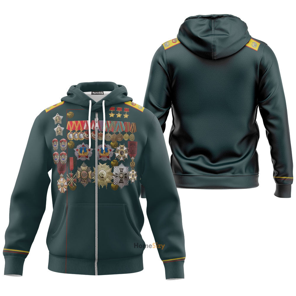 Georgy Zhukov Custom Cosplay Costume Hoodie QT207009Hf Zip Hoodie Sweatshirt