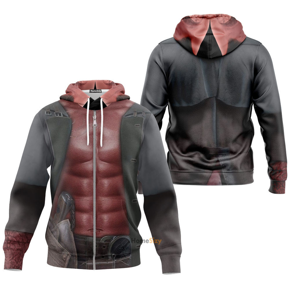 Hellboy costume Custom Cosplay Costume Hoodie Sweatshirt QT210361