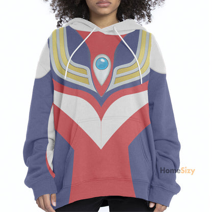 Power Rangers Ultraman Tiga - Cosplay Costume Hoodie QT309845