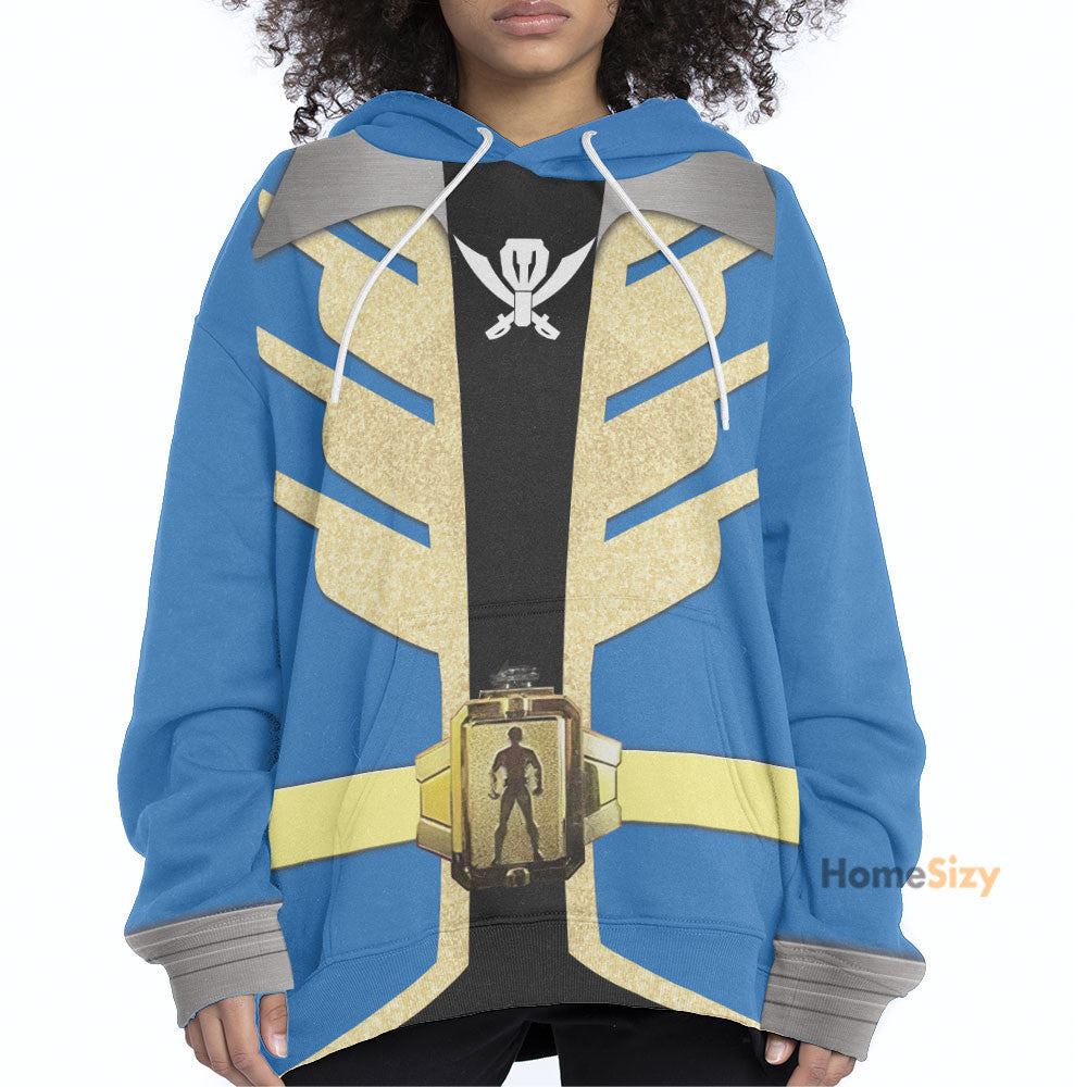 Power Rangers Super Megaforce Blue Ranger - Cosplay Costume Hoodie QT312053