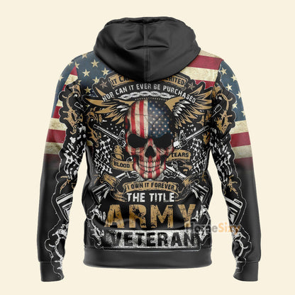  The Title Army Veteran Custom Hoodie Tshirt Sweatshirt