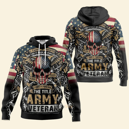 The Title Army Veteran Custom Hoodie Tshirt Sweatshirt