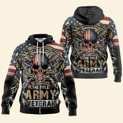  The Title Army Veteran Custom Hoodie Tshirt Sweatshirt