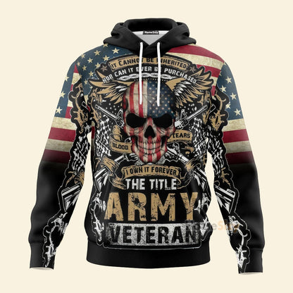  The Title Army Veteran Custom Hoodie Tshirt Sweatshirt