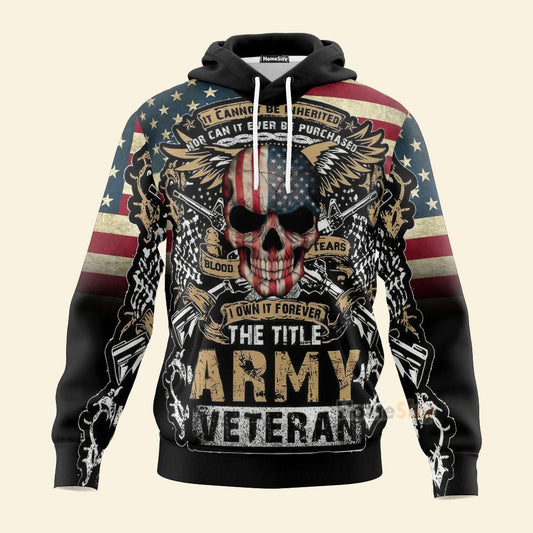  The Title Army Veteran Custom Hoodie Tshirt Sweatshirt