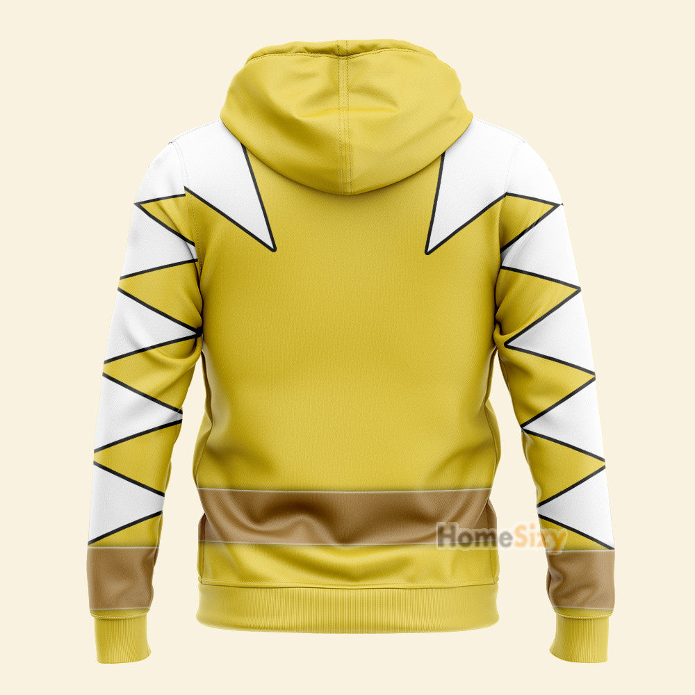 Dino Thunder Yellow Power Rangers Cosplay Costume - Hoodie