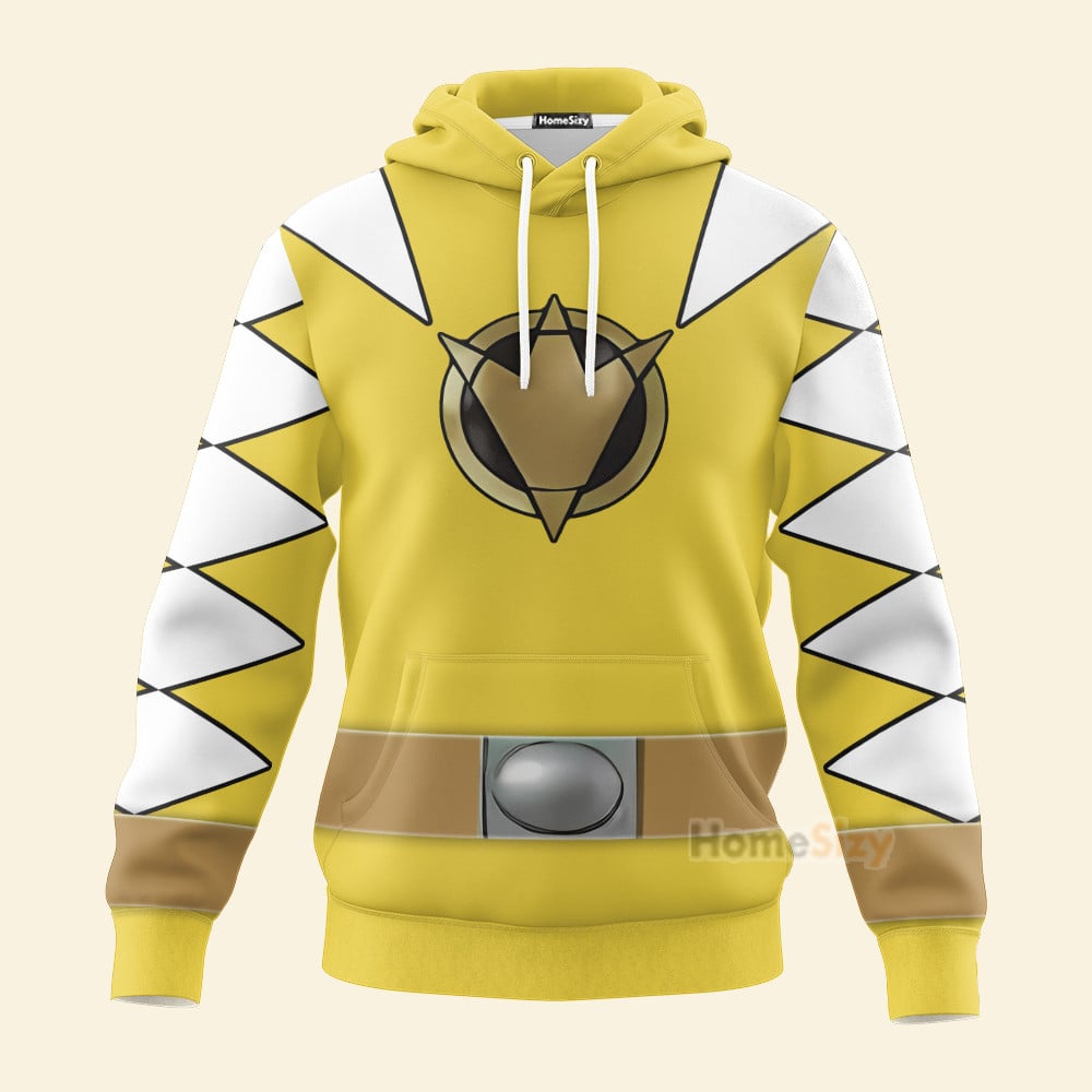 Dino Thunder Yellow Power Rangers Cosplay Costume - Hoodie