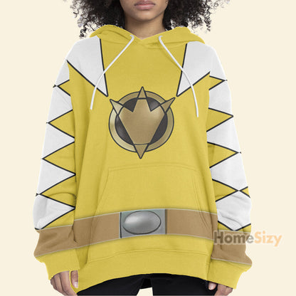 Dino Thunder Yellow Power Rangers Cosplay Costume - Hoodie