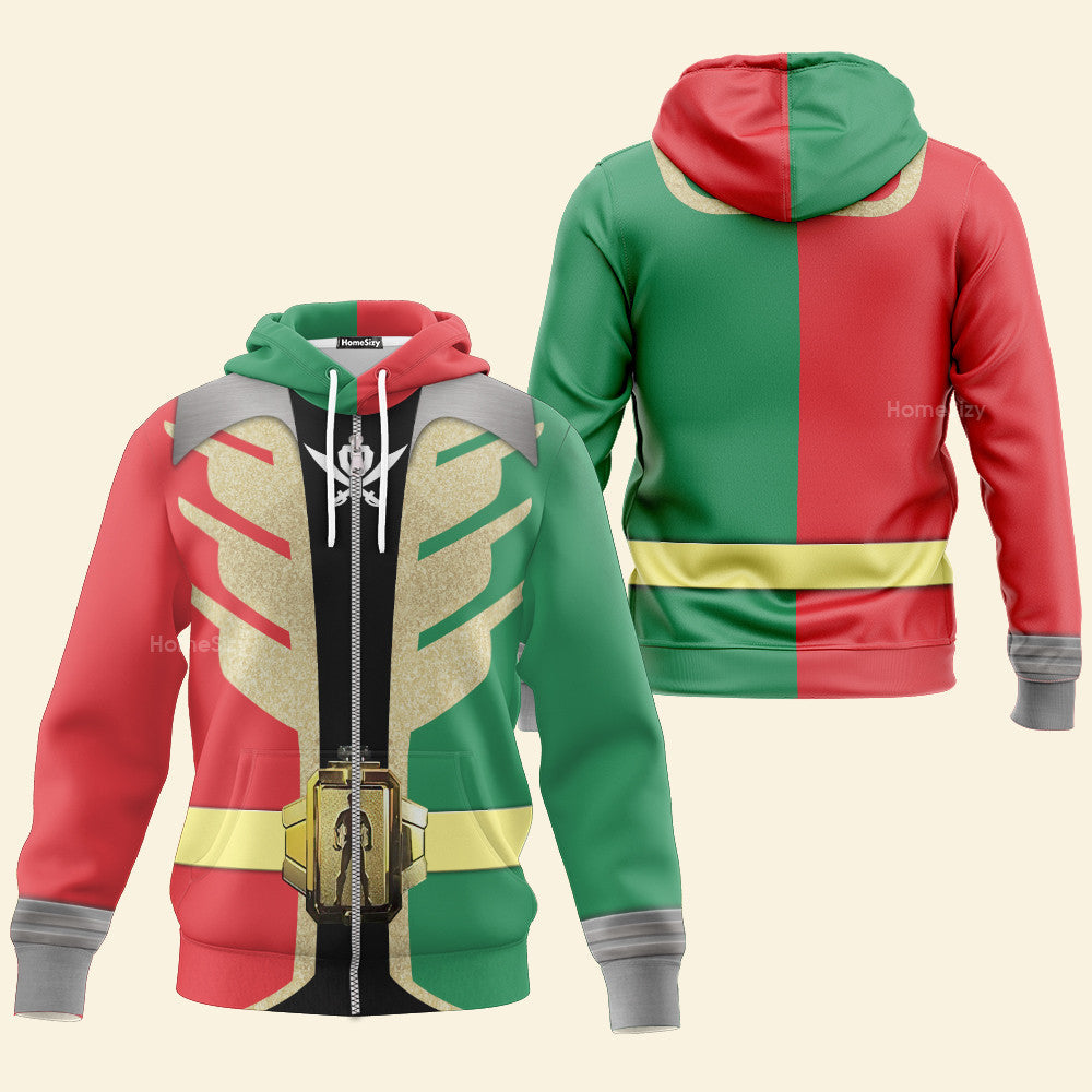 Power Rangers Super Megaforce Christmas Cosplay Costume - Hoodie QT4091401
