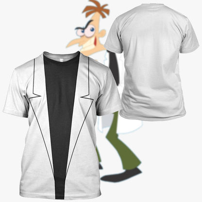 P And F Doofenshmirtz T-Shirt 3D For Men & Women