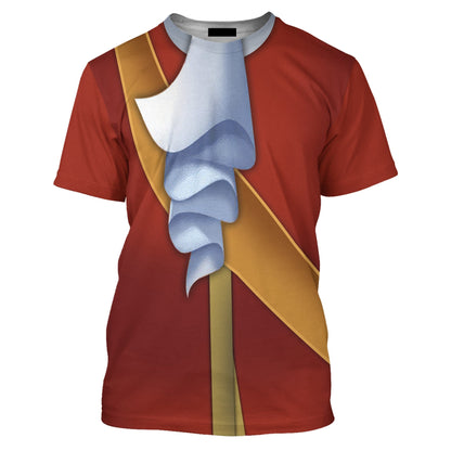 Disney T-Shirt Captain Hook Villain Costume T-Shirt Red Unisex Adults New Release - Trendy Gift For Men & Women