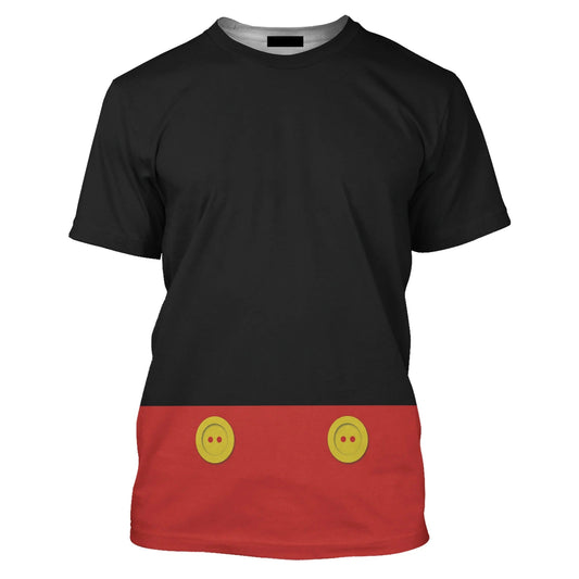 Disney T-Shirt Disney Bound Mickey Mouse Costume T-Shirt Black Red Unisex Adults New Release - Trendy Gift For Men & Women