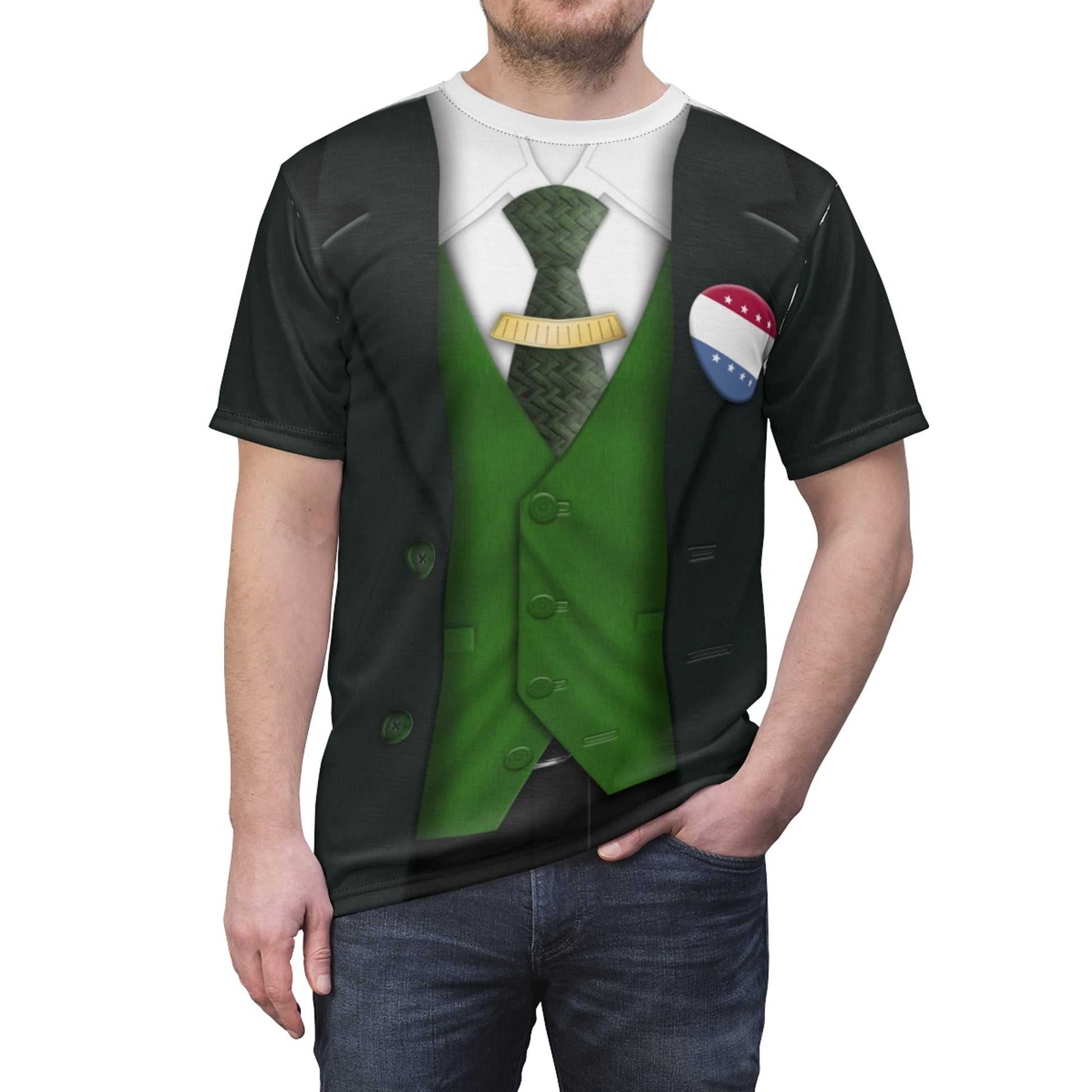 Loki Green Suit TV Series Costume T-shirt For Men