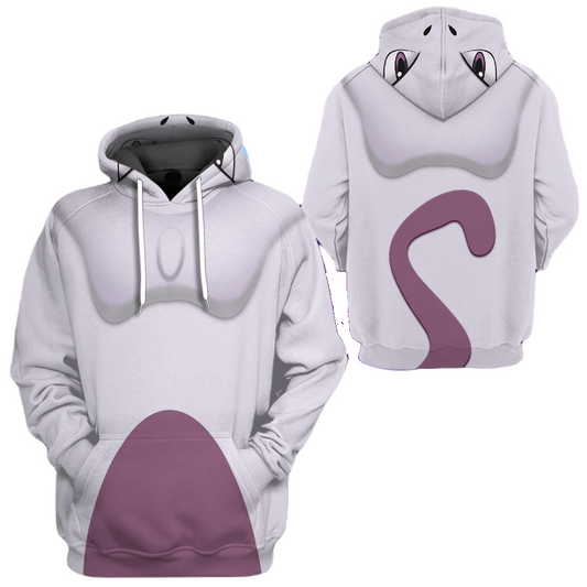 Pokemon Hoodie Mewtwo Pokemon Cosplay T-Shirt Colorful Unisex Adults New Release - Trendy Gift For Men & Women