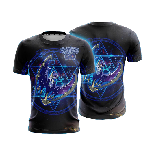 Pokemon T-Shirt Lunala Graphic Pokemon Go T-Shirt Black Unisex - Trendy Gift For Men & Women