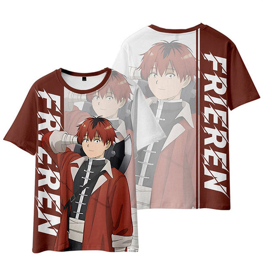 Frieren Beyond Journey’S End T-Shirt Stark The Warrior Graphic T-Shirt Red Unisex - Trendy Gift For Men & Women