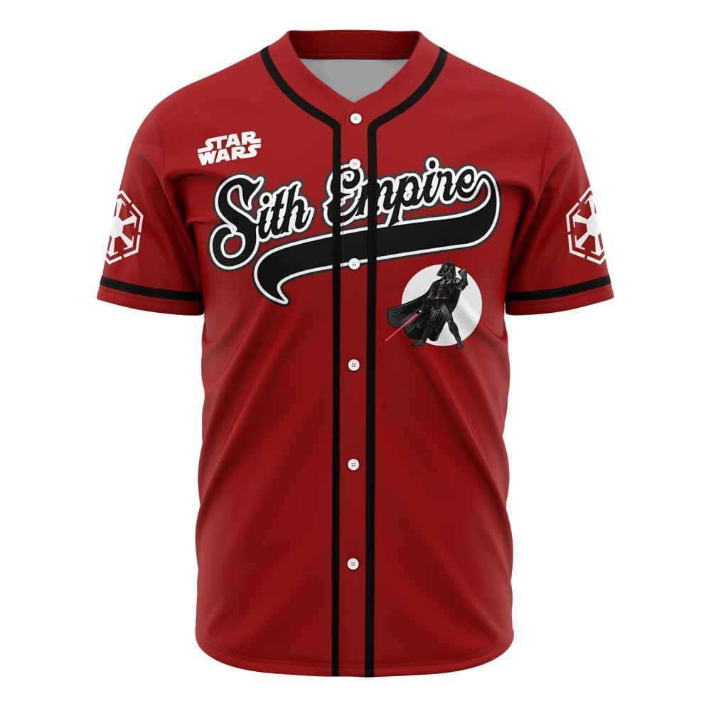 Star Wars Jersey Sith Empire Symbol Vader Star Wars Red Jersey Shirt Baseball for Men