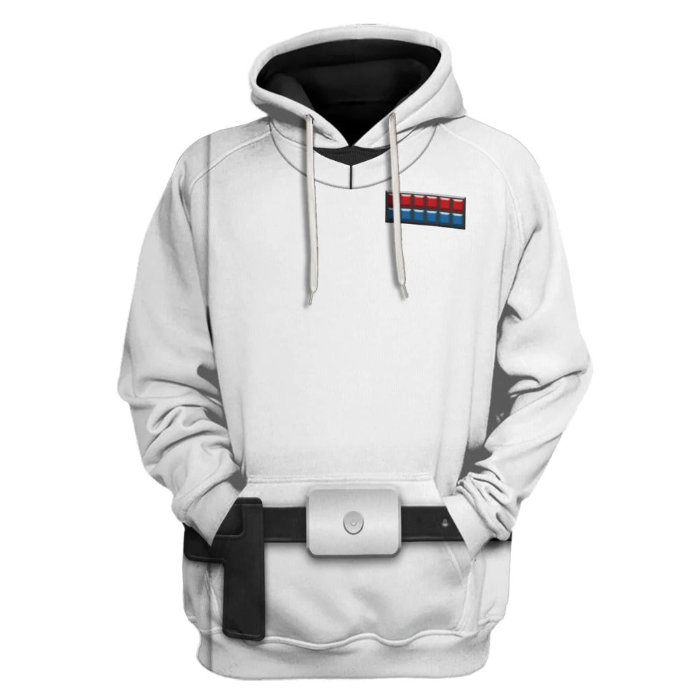 Starwars Hoodie Orson Krennic Costume Starwars Cosplay T-Shirt Black White Unisex Adults - Trendy Gift For Men & Women