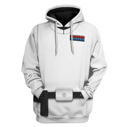 Starwars Hoodie Orson Krennic Costume Starwars Cosplay T-Shirt Black White Unisex Adults - Trendy Gift For Men & Women