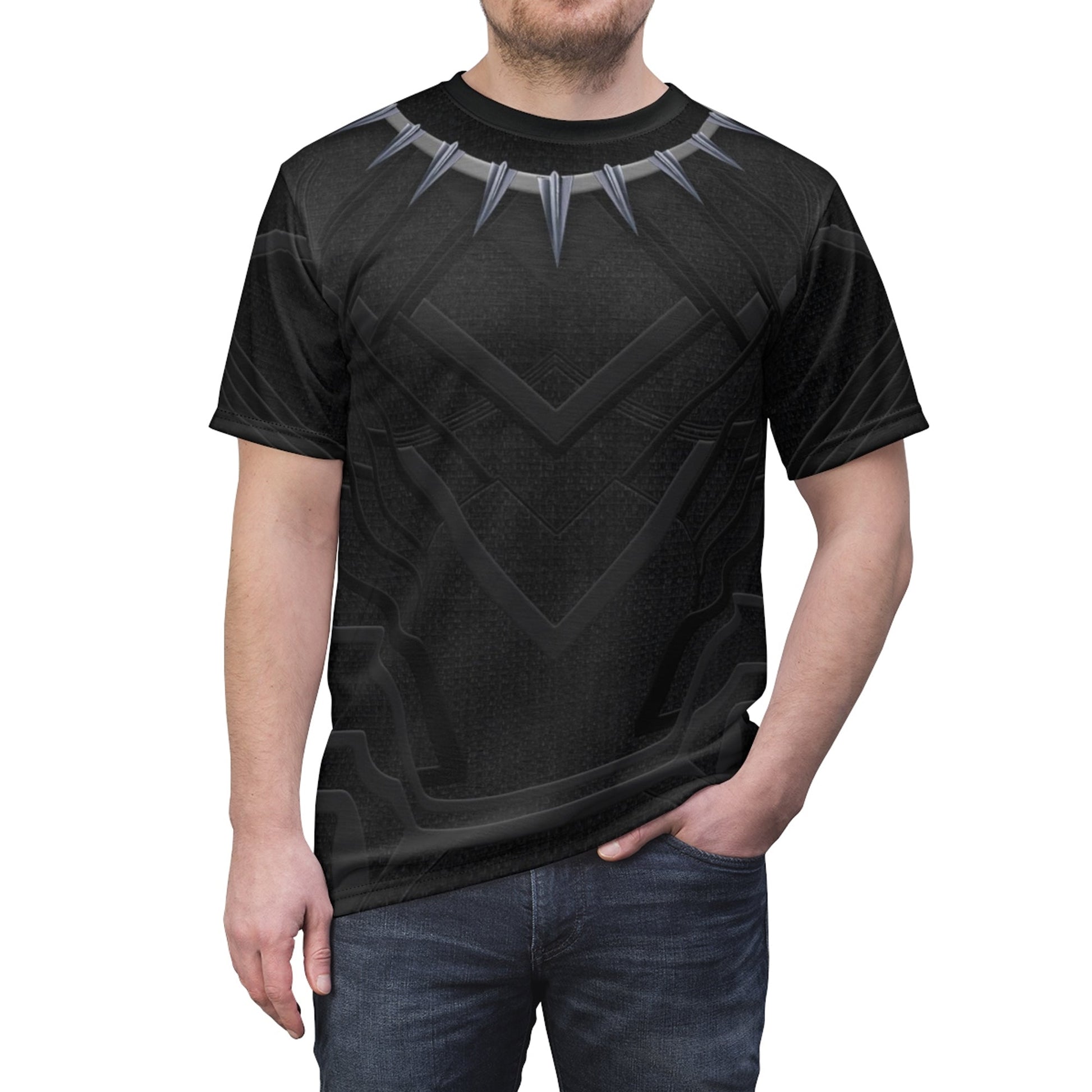 Black Panther Avengers Costume T-Shirt For Men